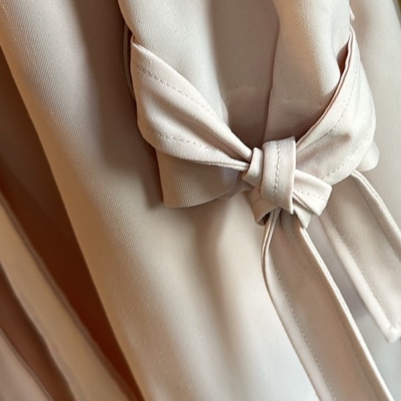 Halogen Drape Tie Waist Trench Coat in Pink Smoke, Size 3X (22/24) NWT - Picture 6 of 15